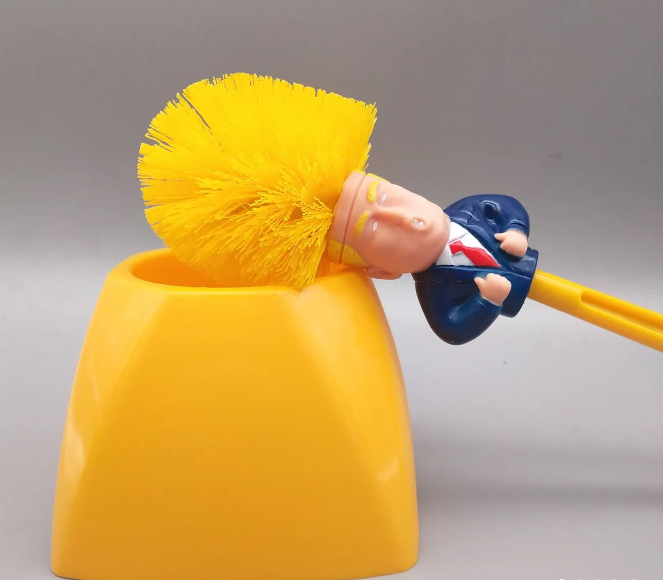 Comical Political Toilet Brush (Yellow)