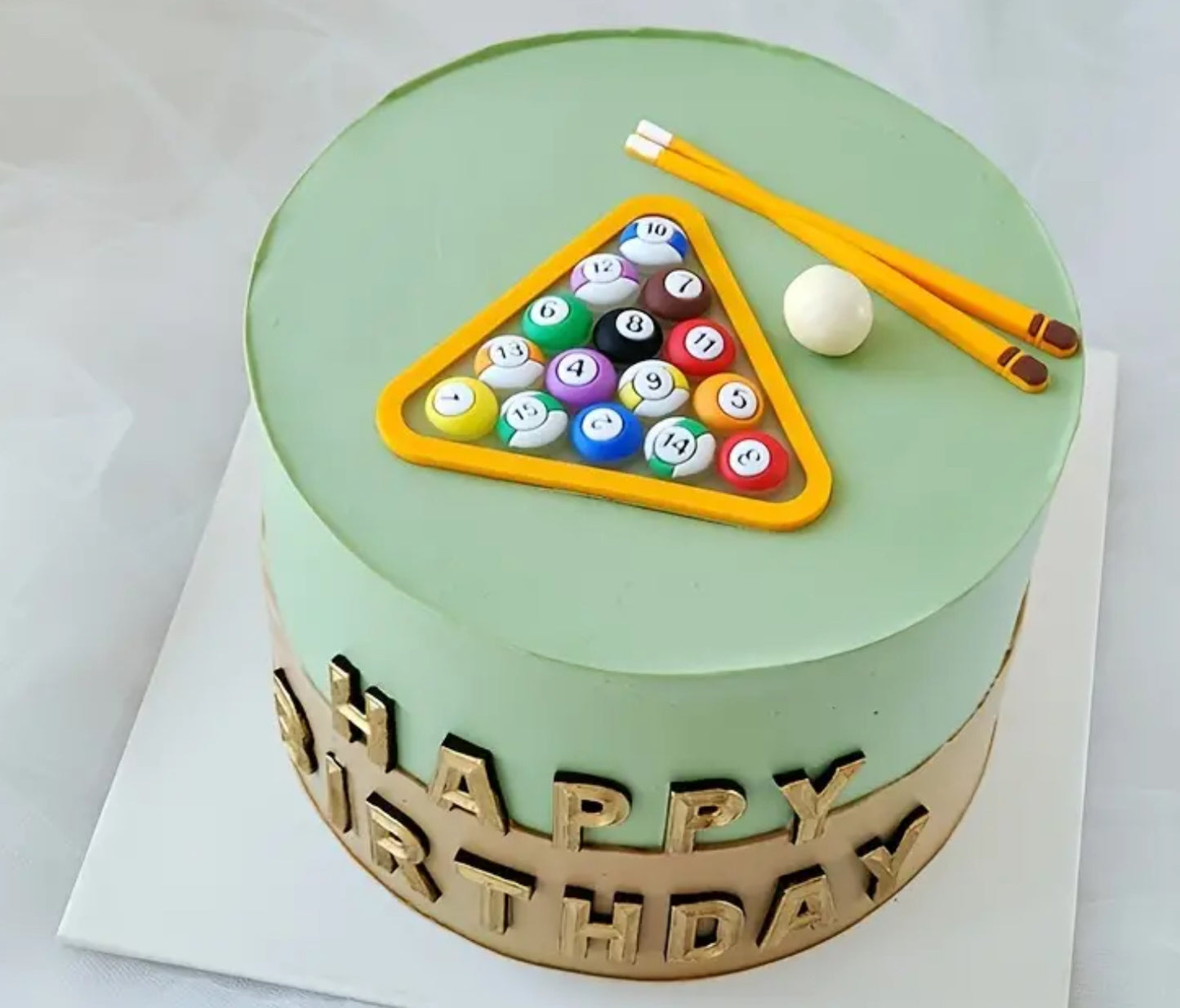 Billiards Cake topper