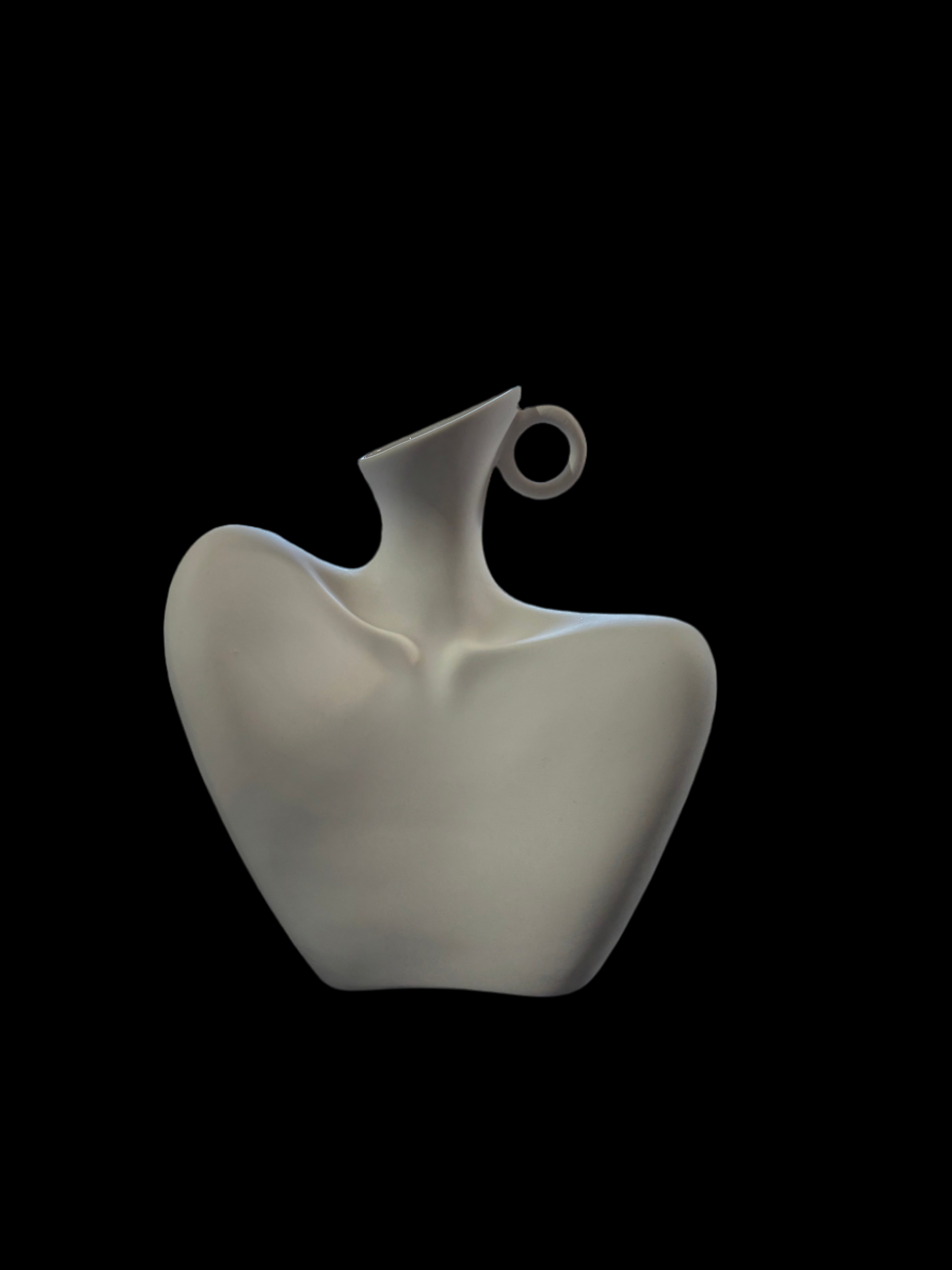 White ceramic vase