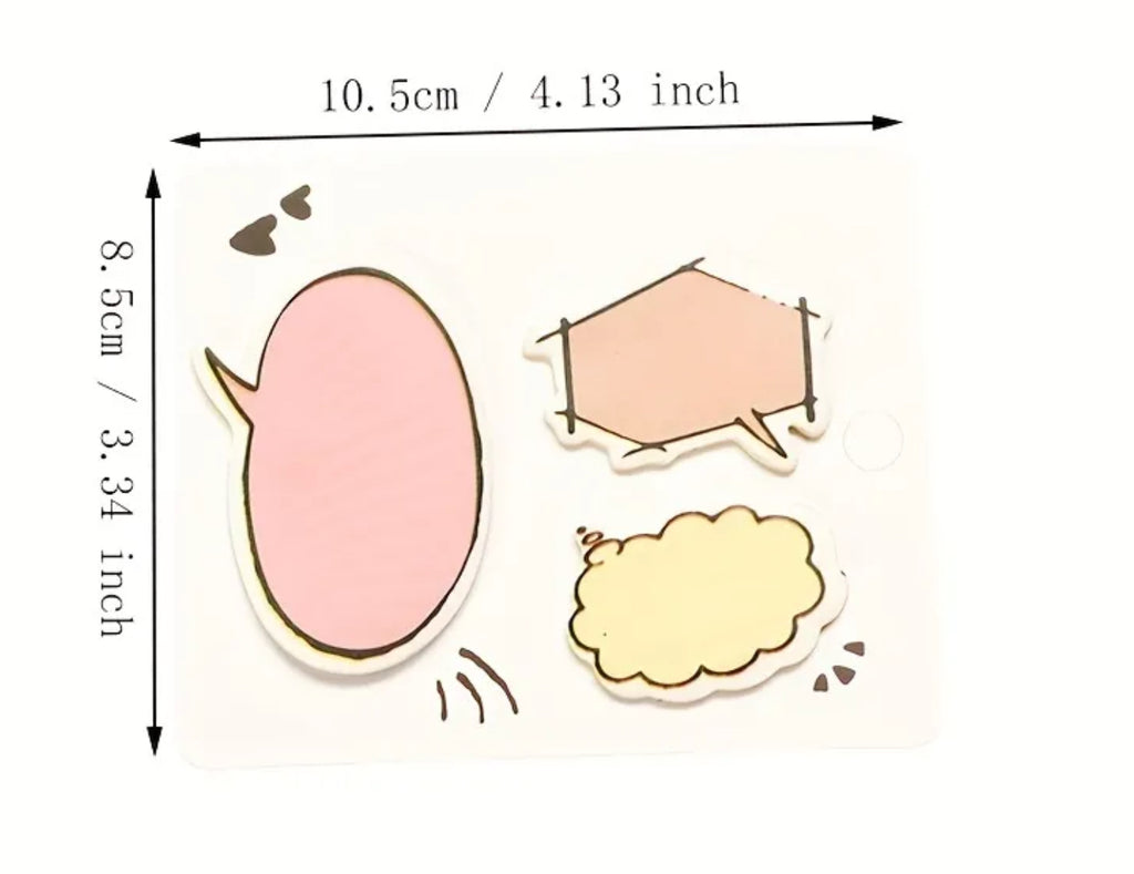 Notes autocollantes à bulles de dialogue