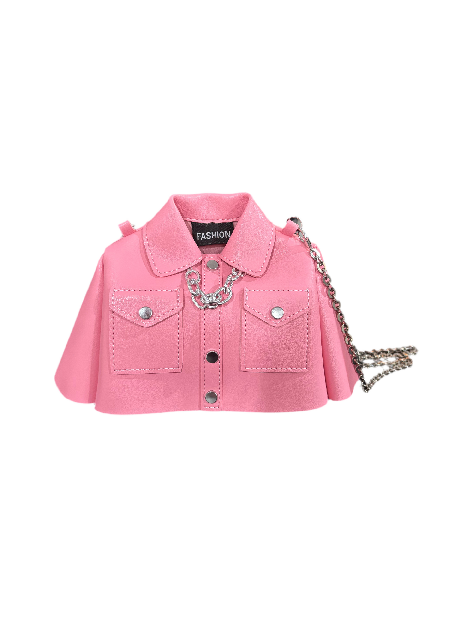 Sac à main veste chemise rose