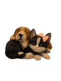 Cat and dog statue