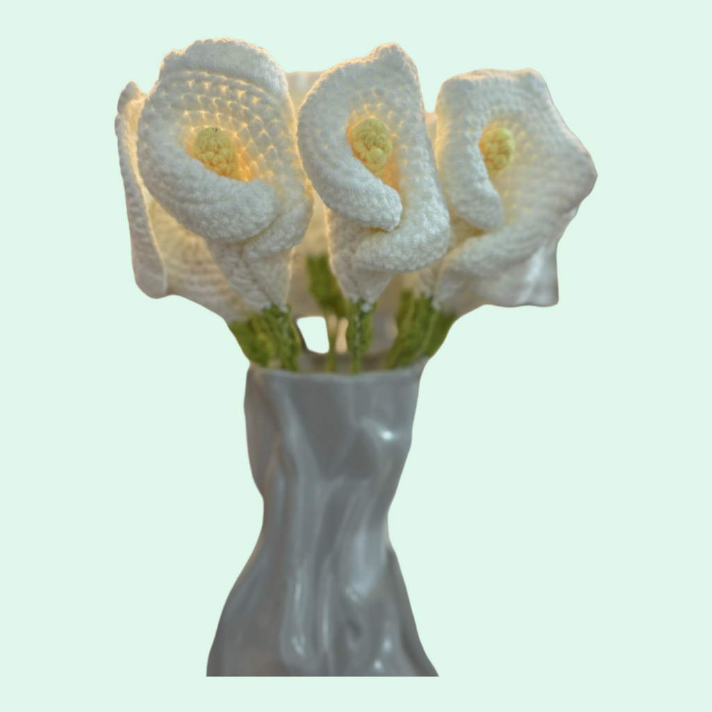 Lys blanc au crochet