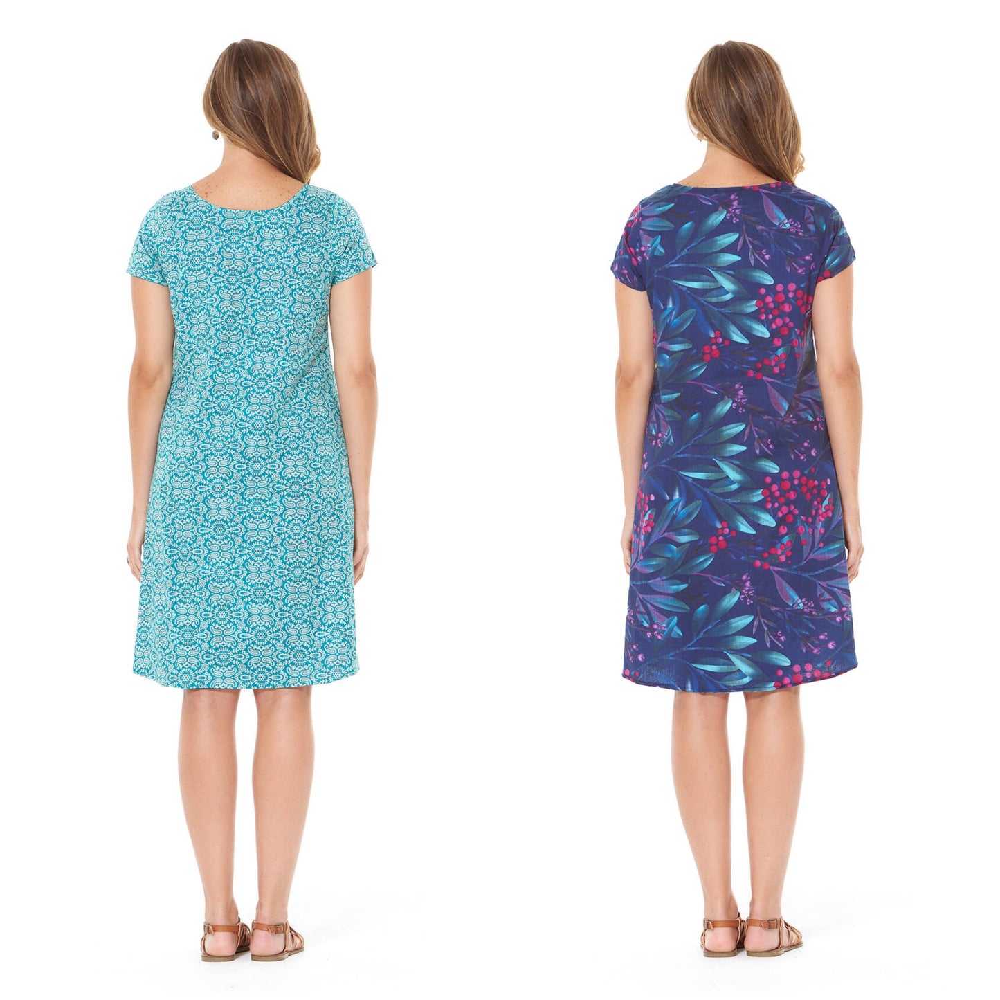 Amber Reversible Voile Cotton Dress