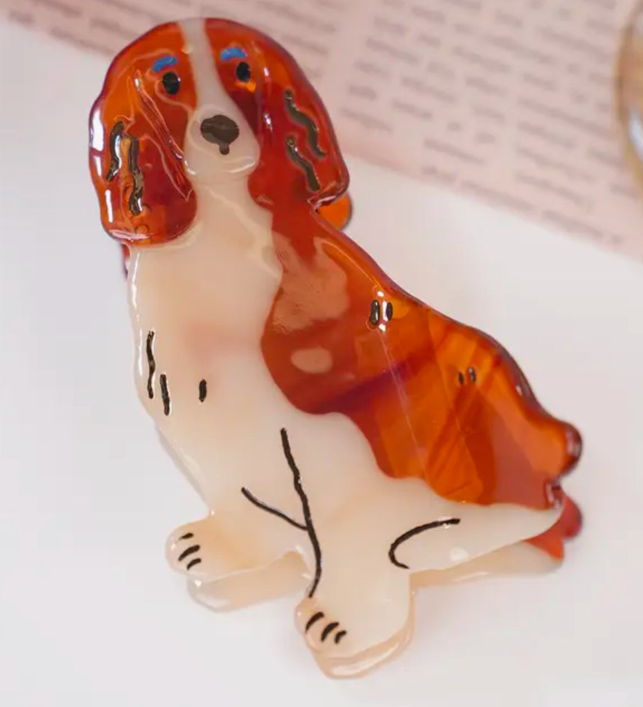 Pince à cheveux en forme de griffe de chien Cocker Spaniel