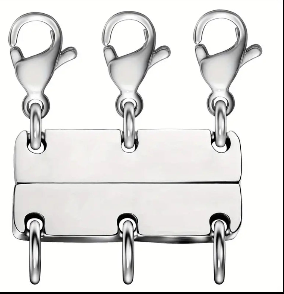 Fermoir magnétique à trois colliers