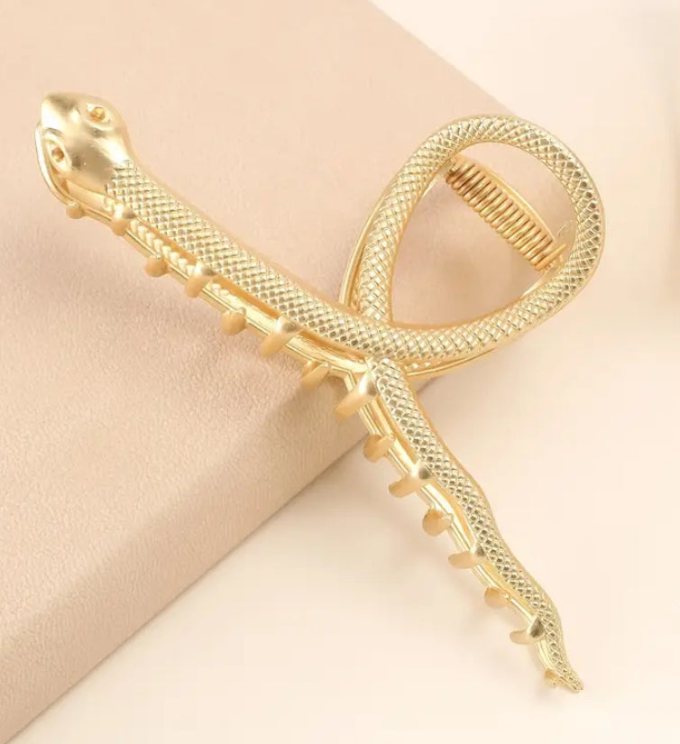 Pince à cheveux en forme de griffe de serpent