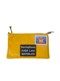 Envelope Leather clutch bag (Yellow ABBA)