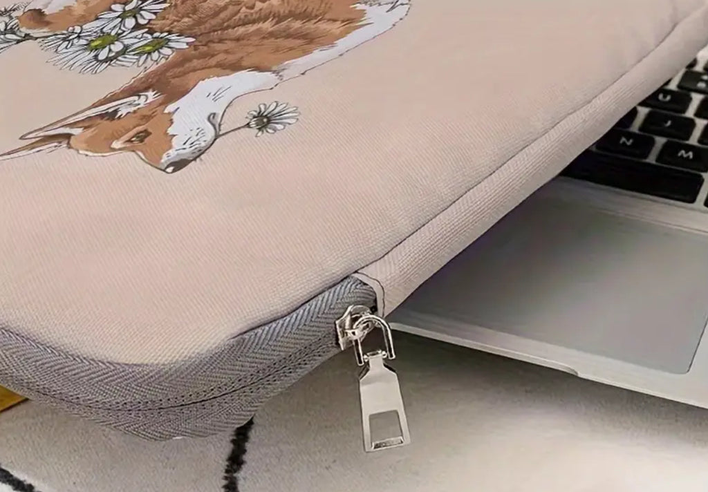 Sac pour ordinateur portable Corgi Dog