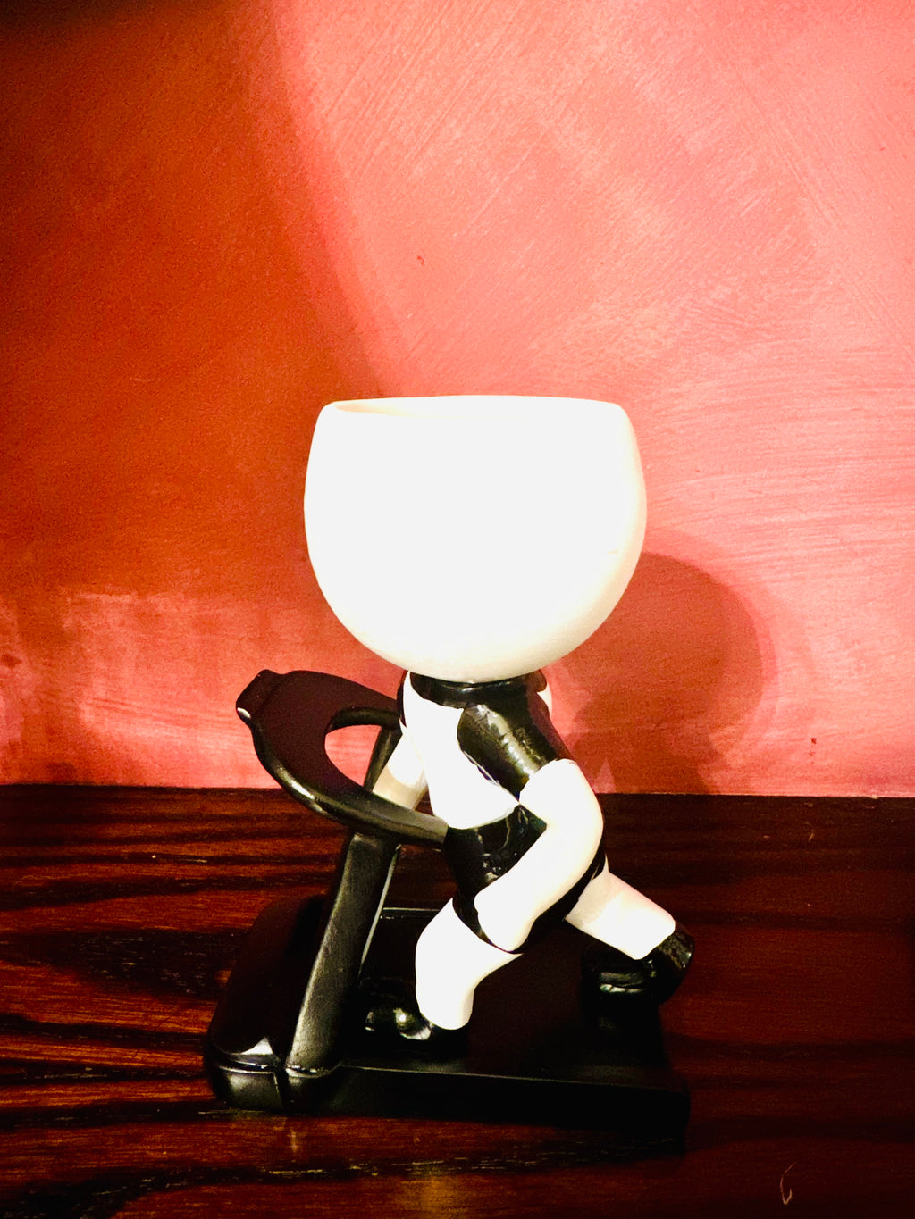 Pot de fleurs pour joggeur sur tapis roulant