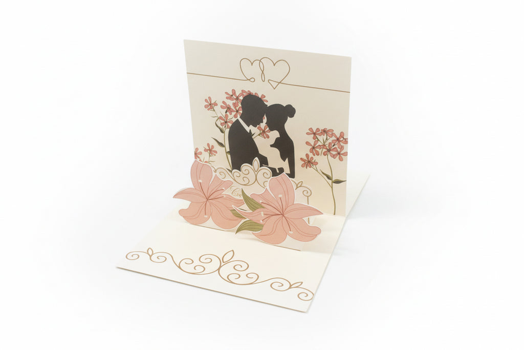 3D Pop-Up Greeting Card - Wedding
