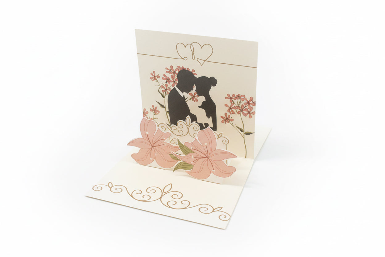 3D Pop-Up Greeting Card - Wedding
