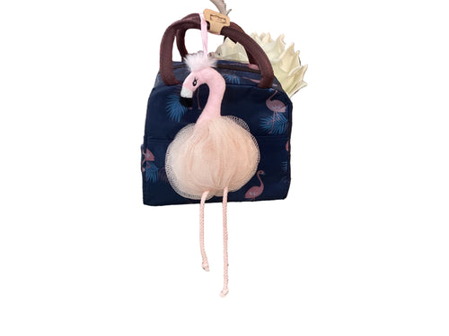 Flamingo Bag and Loofah Scrub