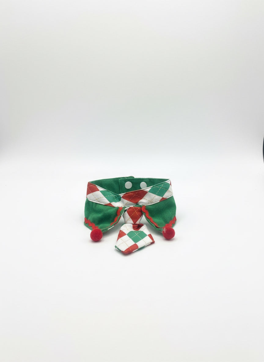 Christmas Dog Collar and Tie