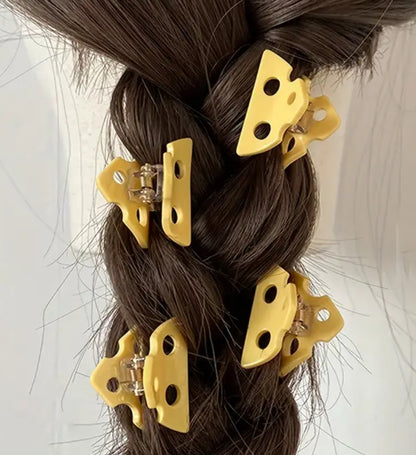 Cheese hairclips (Small)