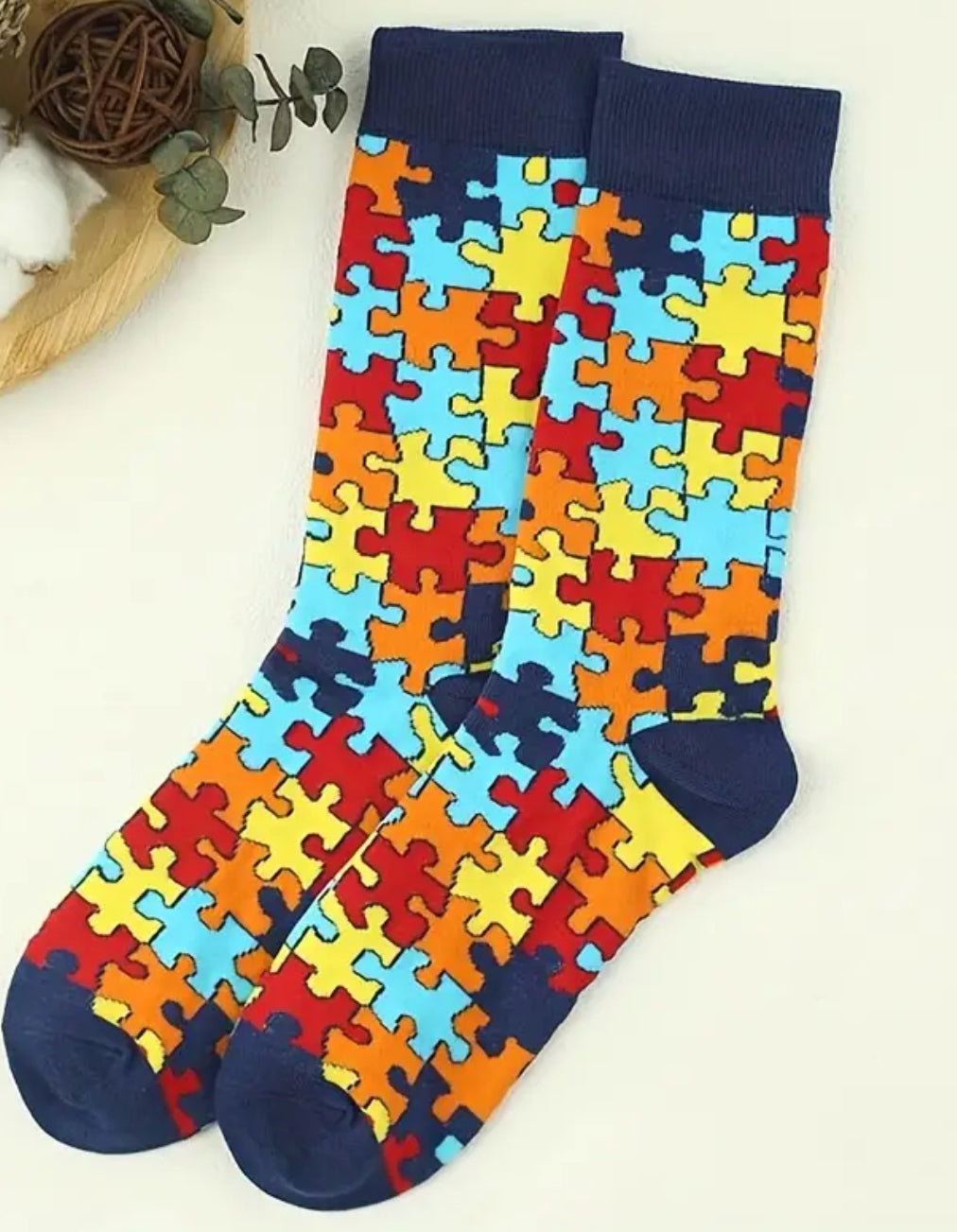 Jigsaw Puzzle socks