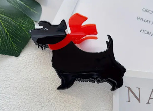 Christmas Dog Claw Hair Clip