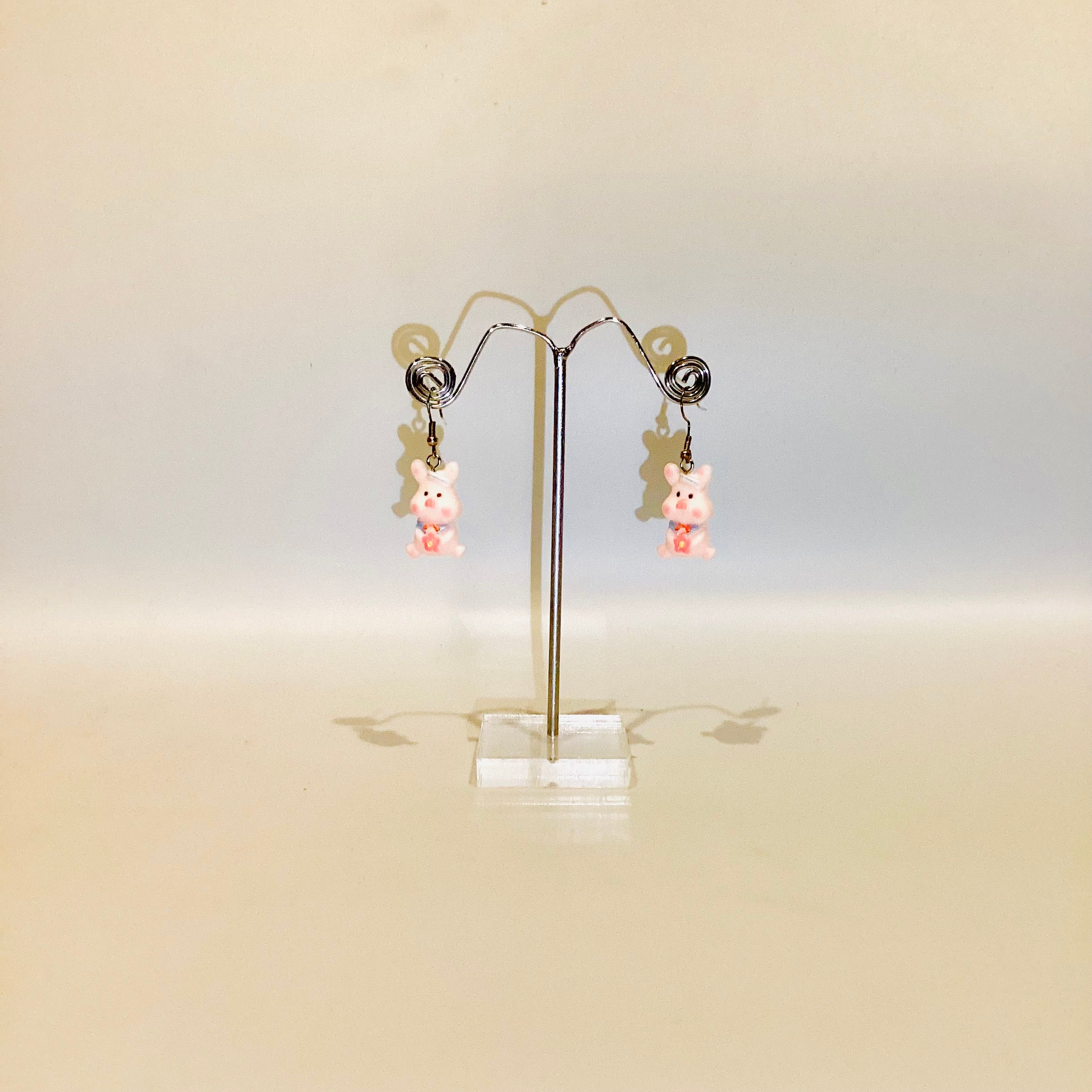 Piglet sterling silver earrings