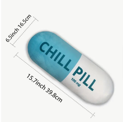 Chill Pill Cushion (Yellow)