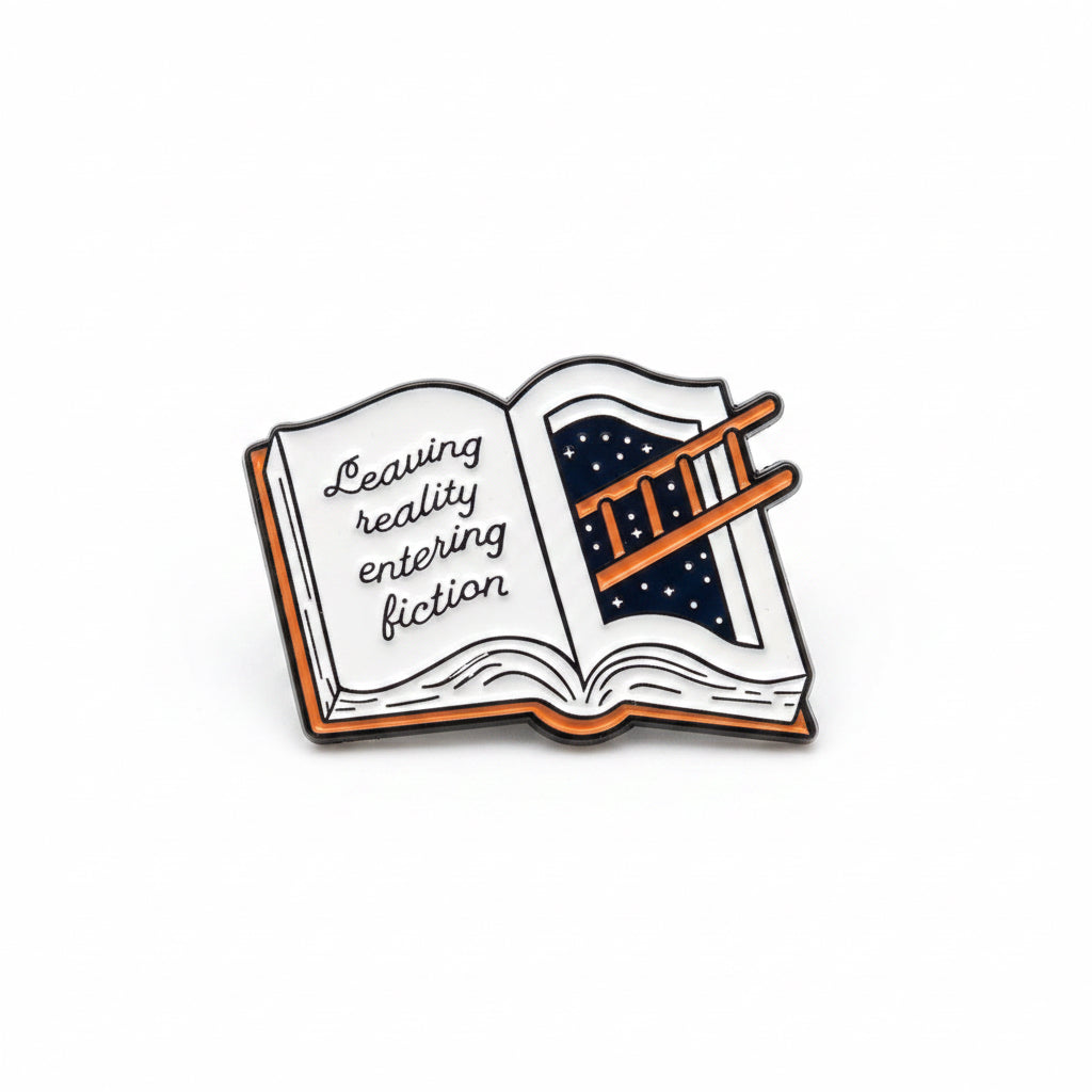 Book lovers cute pin