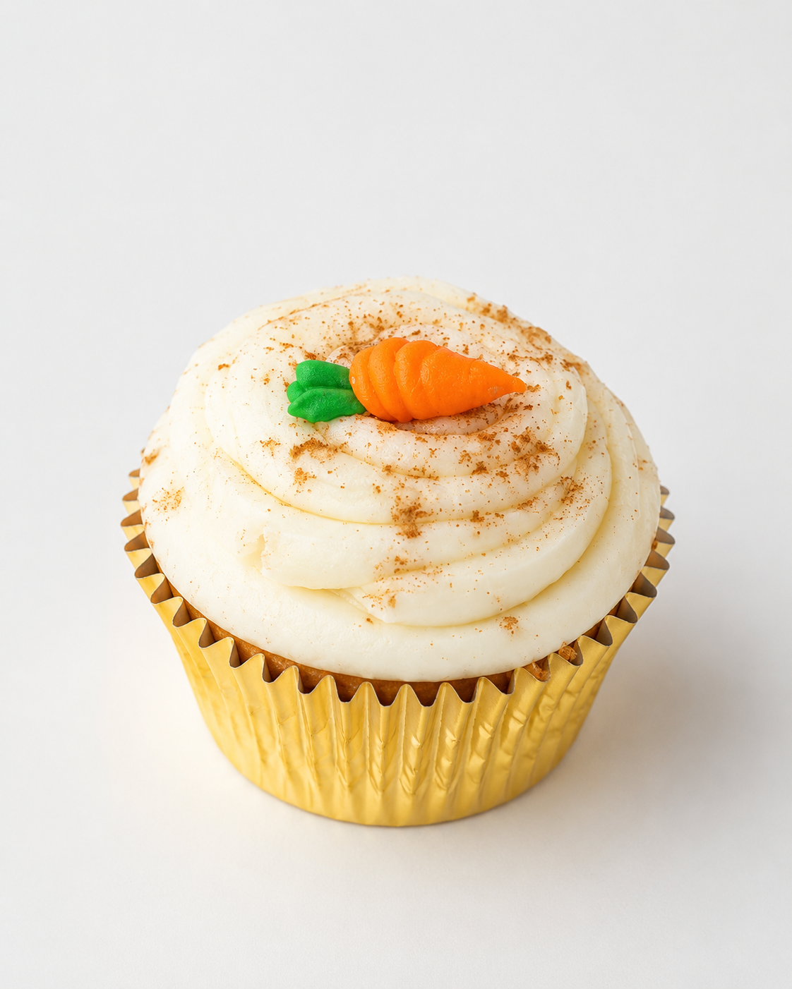 Gluten-Free Carrot Cupcake with Vanilla Cream Cheese Icing