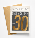 Cheers to Thirty – Celebrating 30 Years Birthday Card