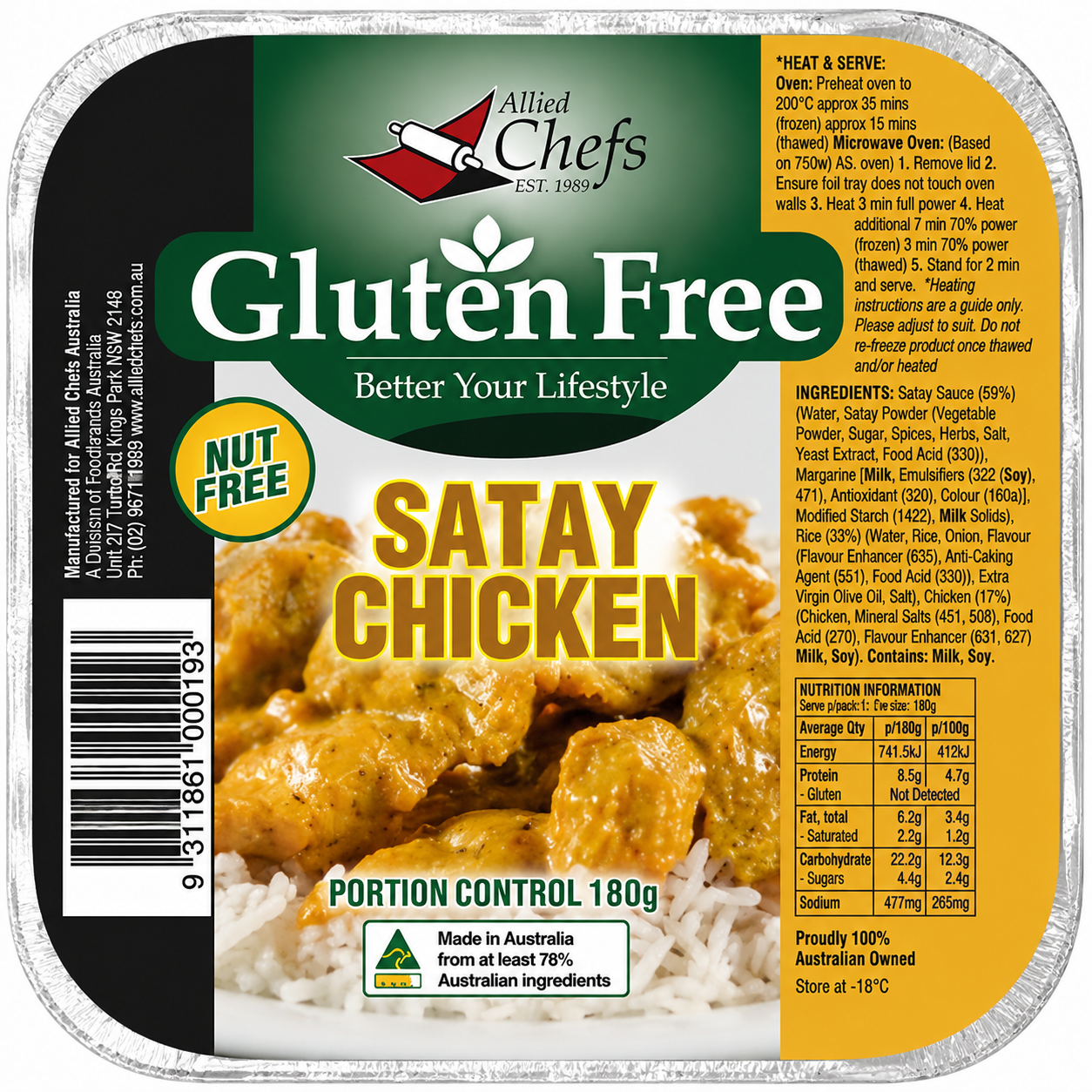 Gluten-Free Satay Chicken