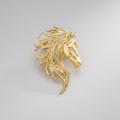 Vintage Horse Head Brooch