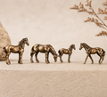 Bronze Mini Horse Figurines