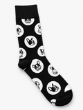 Pug Print Cotton Socks
