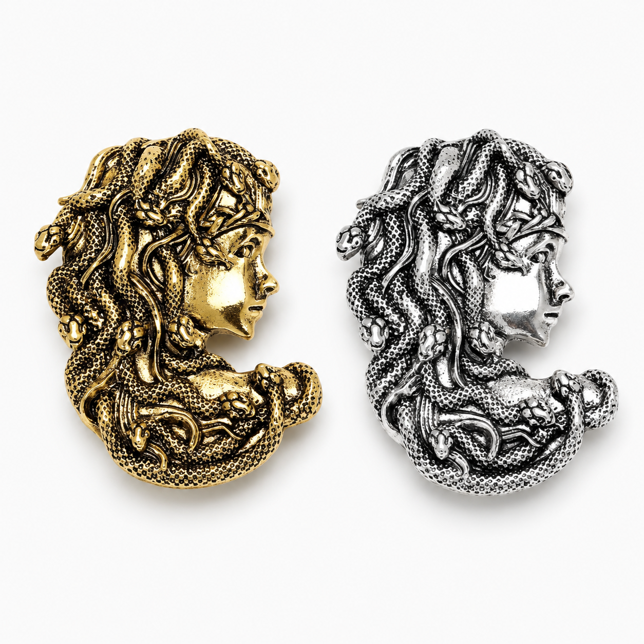 Medusa Brooch/ Necklace Pendant