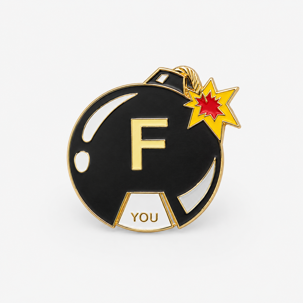 F Bomb brooch (with 8 options spinner)