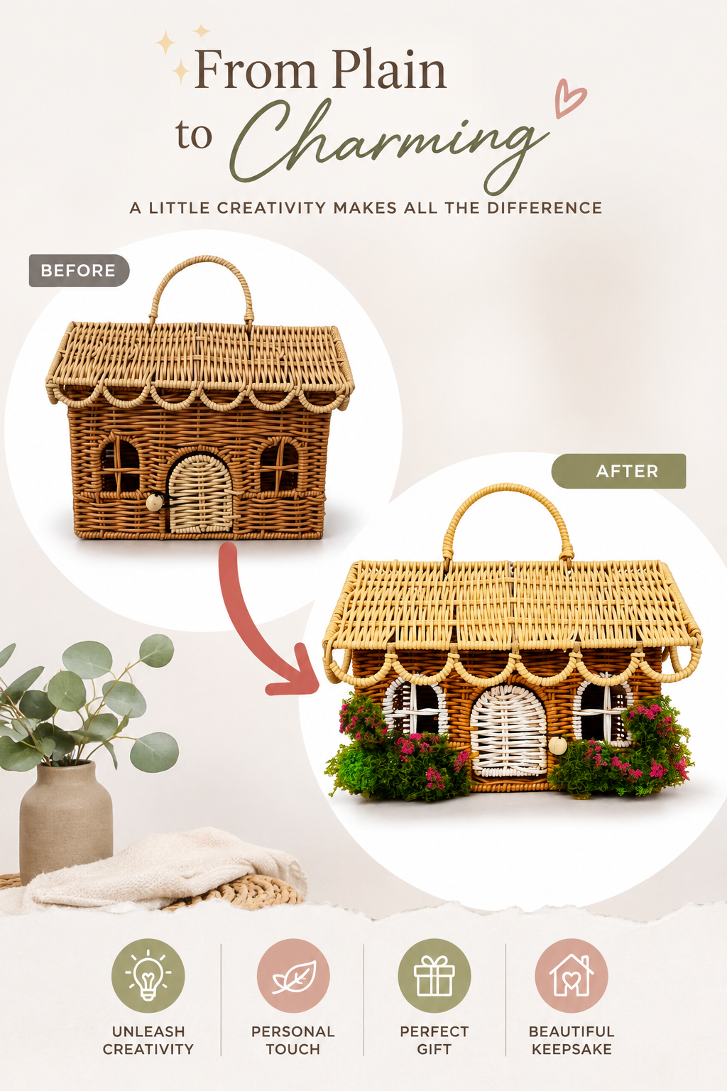 DIY Funky House Bag Example – Art & Craft Café