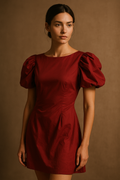 The Crimson Bloom Dress