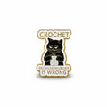 Crochet Cat pin