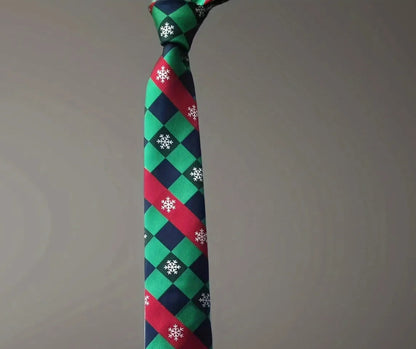 Christmas Snowflakes neck tie