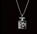 Stainless Steel multicoloured Perfume Bottle Necklace