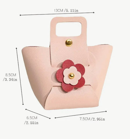 Small vinyl flower gift bags