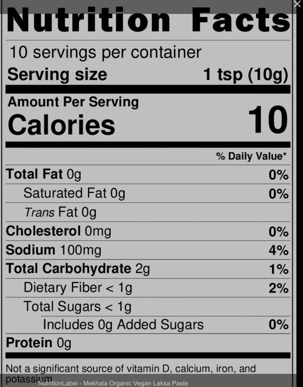 Pâte de Laksa bio et végétalienne 100 g