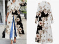 Robe chemise fleurie