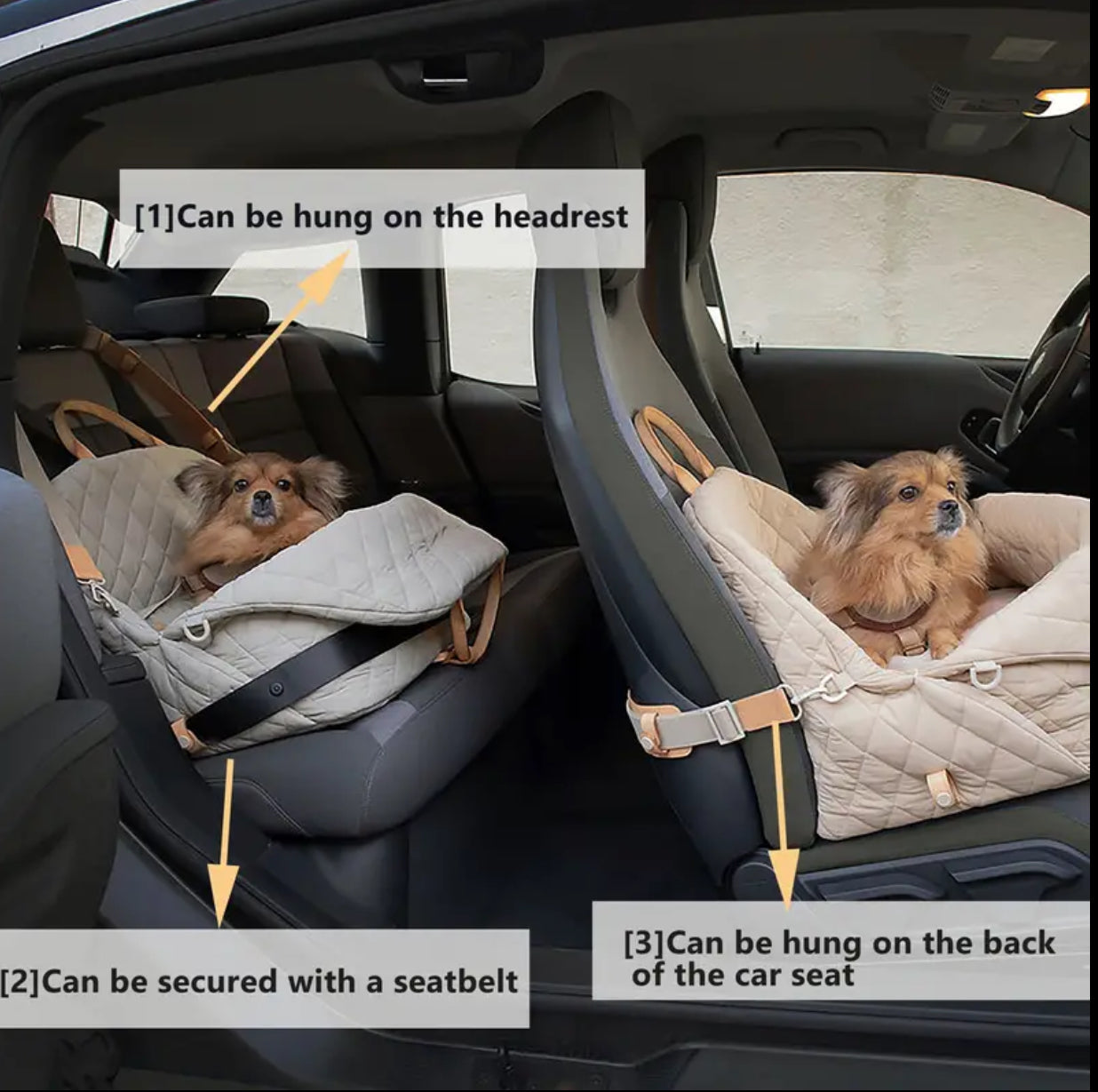 Dog Car Seat, Carrier & Bed