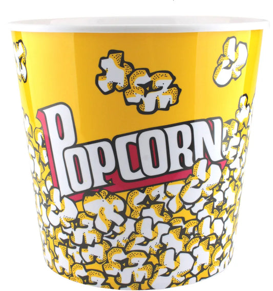 Medium plastic popcorn bucket or bin