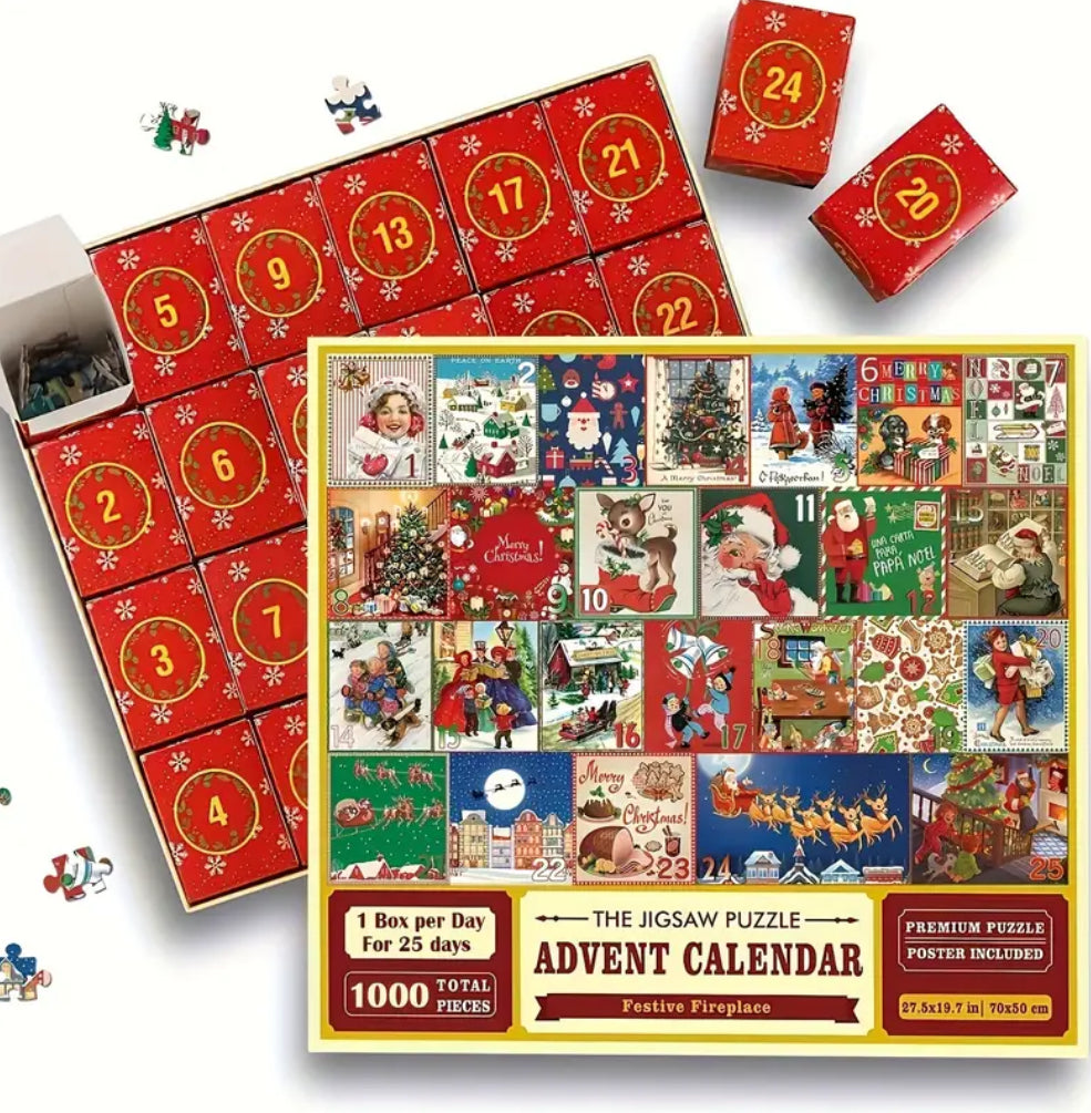 Calendrier de l'Avent de Noël de 1000 pièces