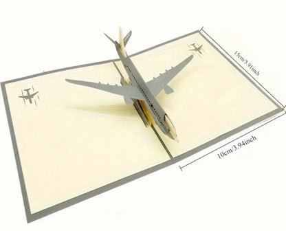 3D Greeting Card - Plane