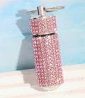 Light Pink Diamonte single compartment keychain