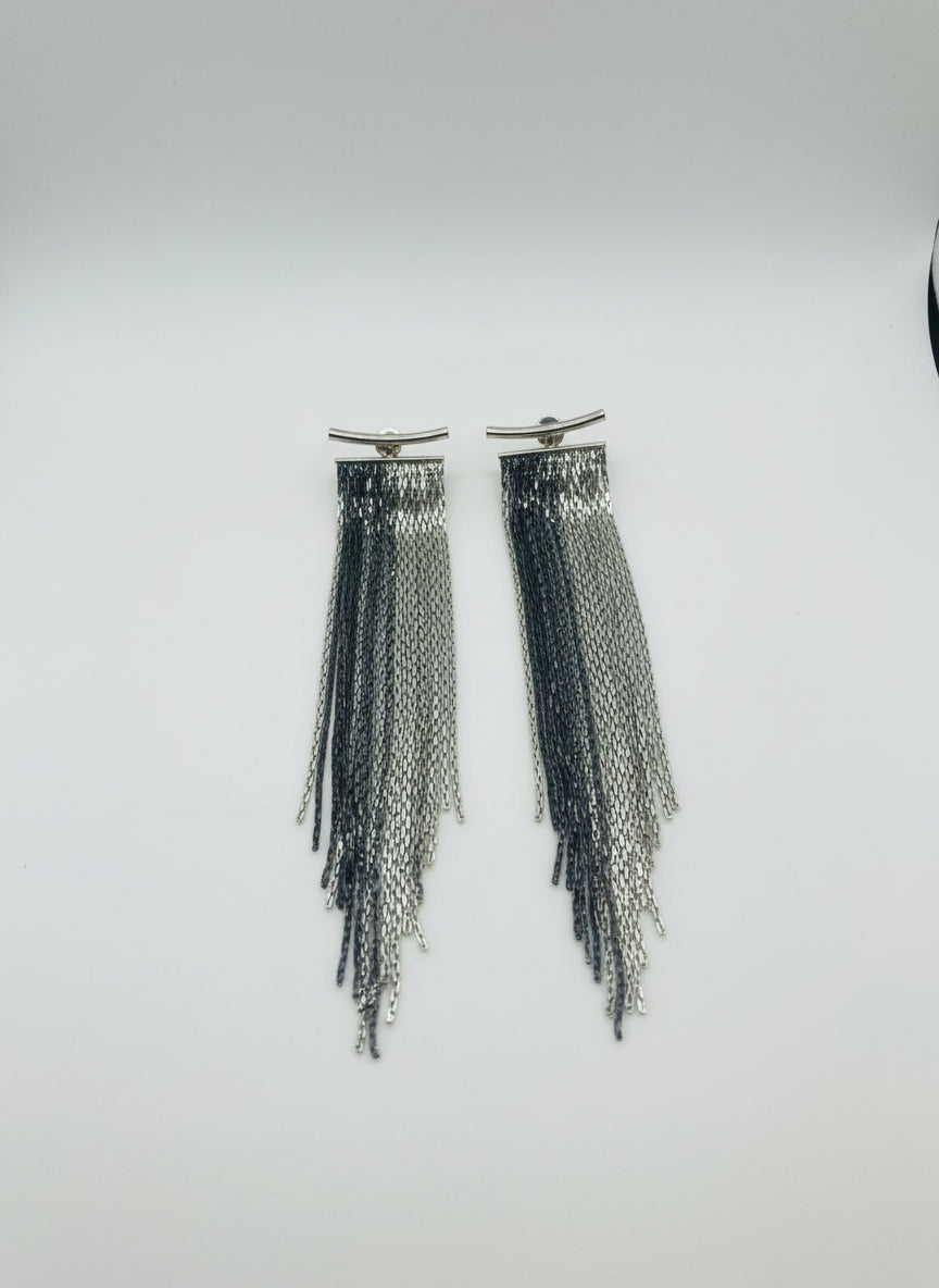 Silver Thread Earrings