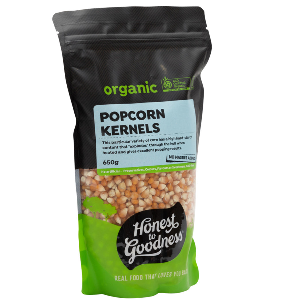 Organic Popcorn Kernels 650g