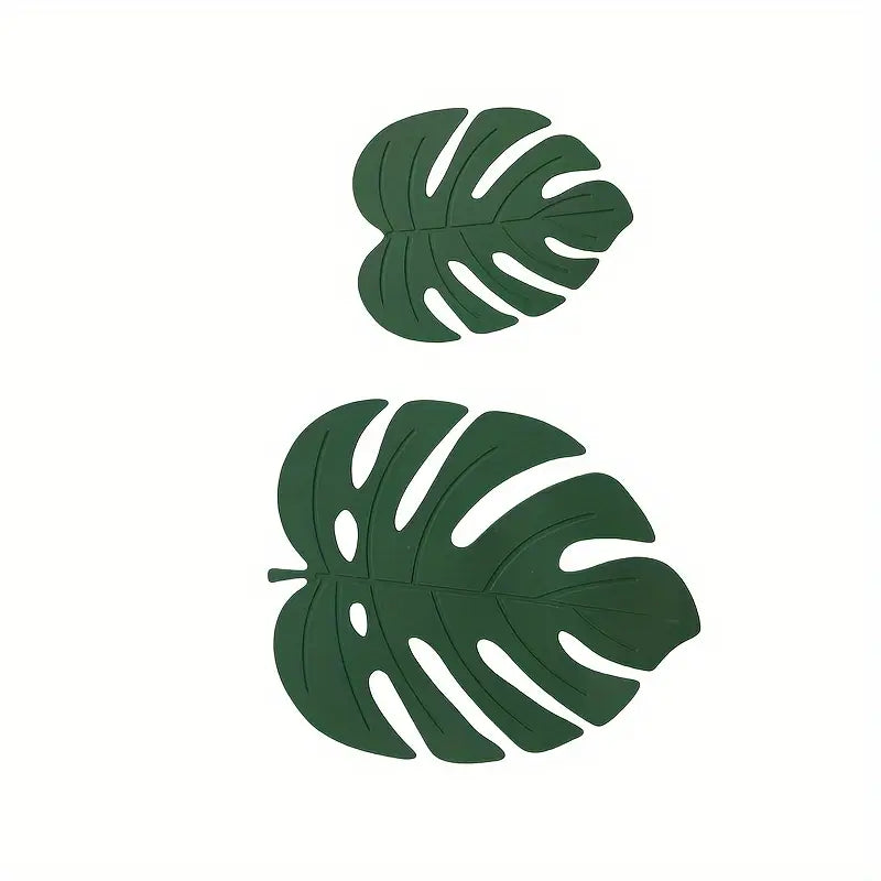 Silicon leaf coasters (2 sizes)