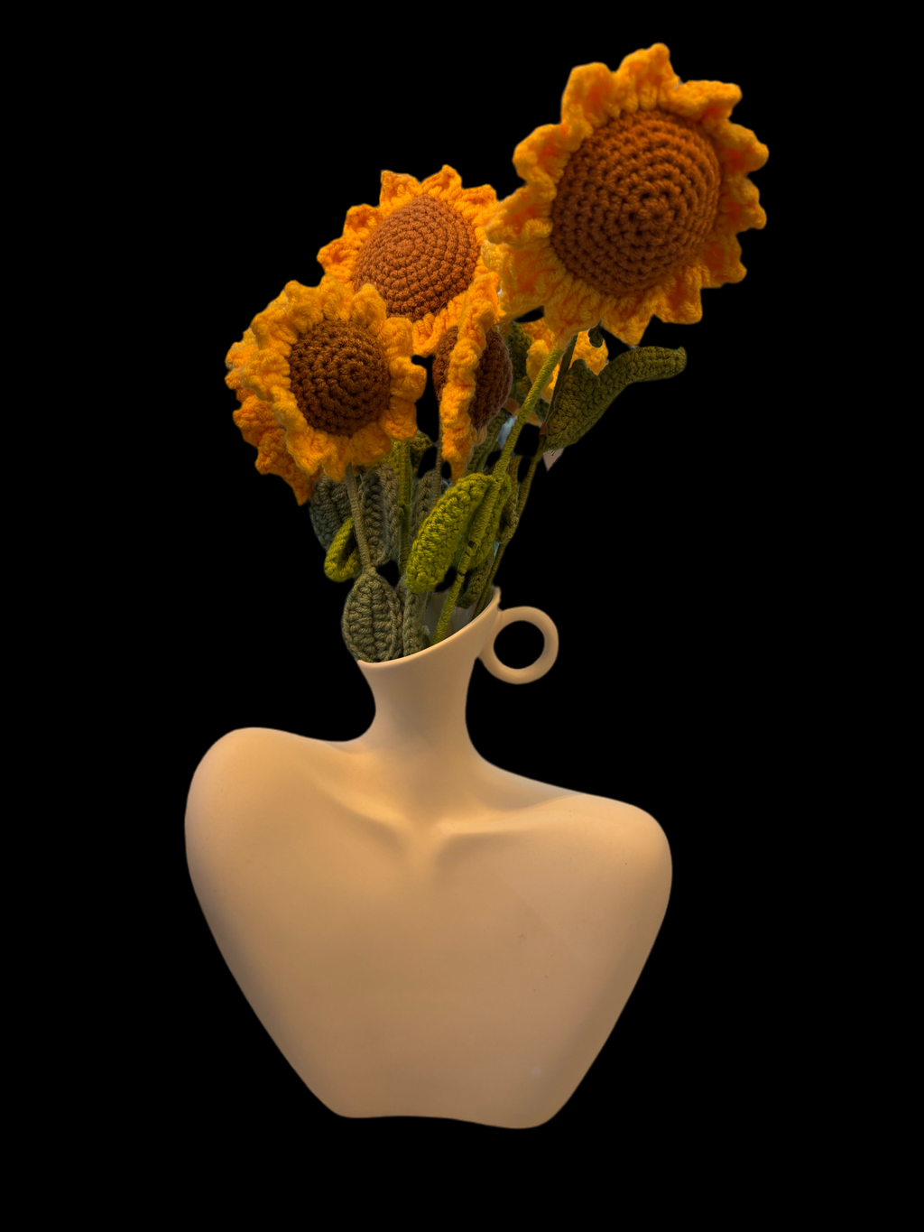 Vase en céramique blanche