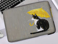 Sac pour ordinateur portable avec chat et parapluie